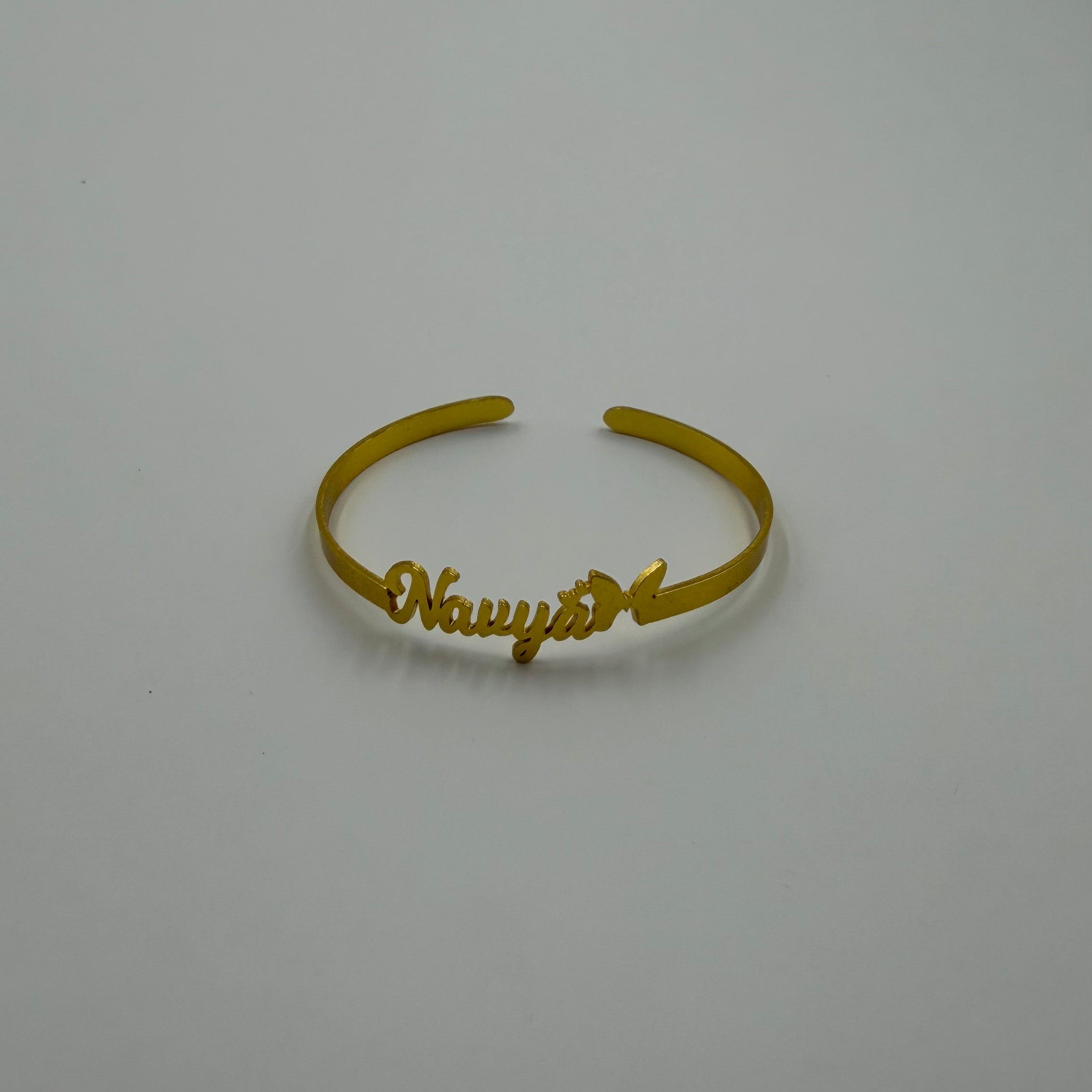 Personalized Butterfly Name Bracelet