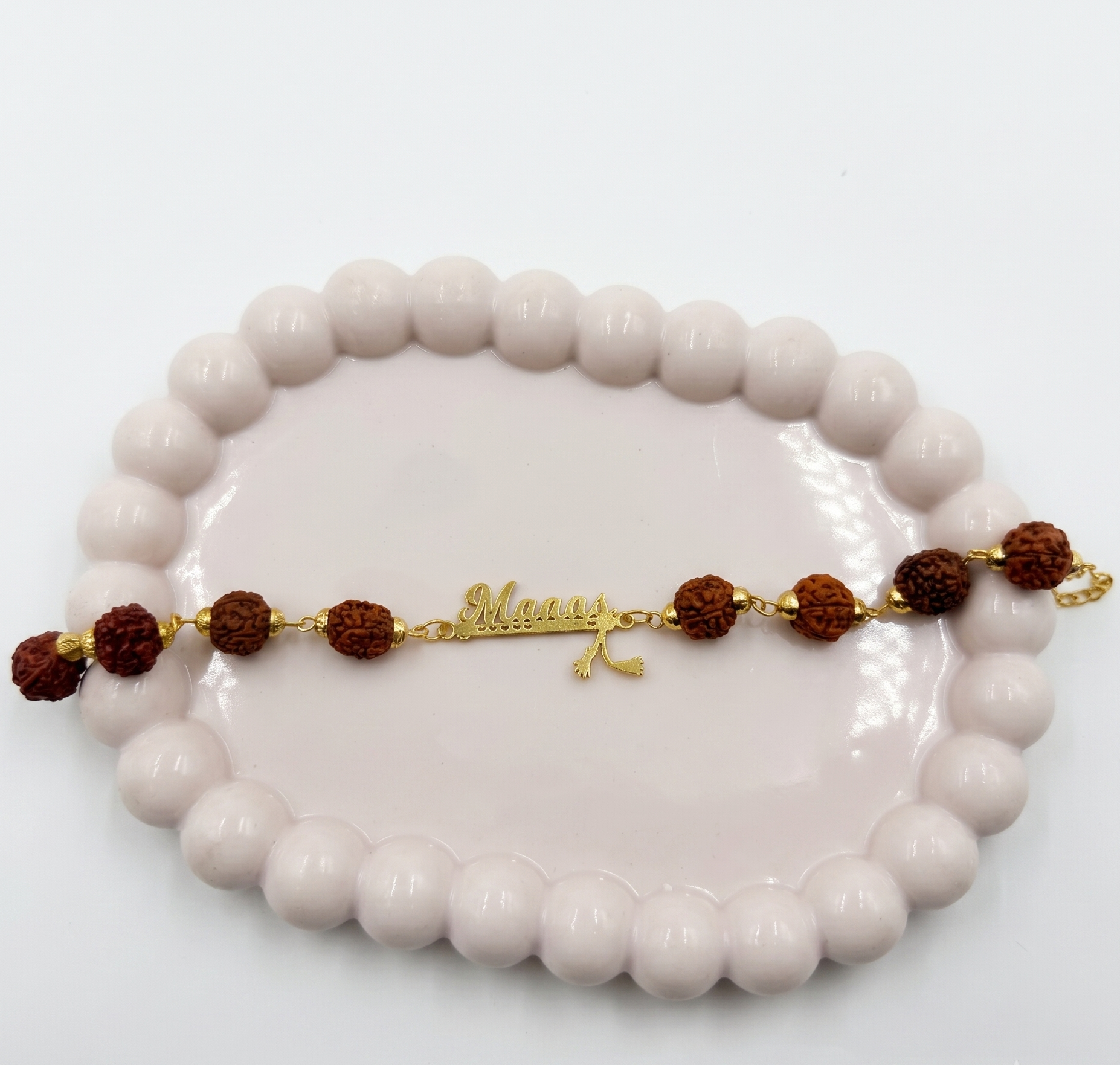 Personalized Rudraksha Name Rakhi