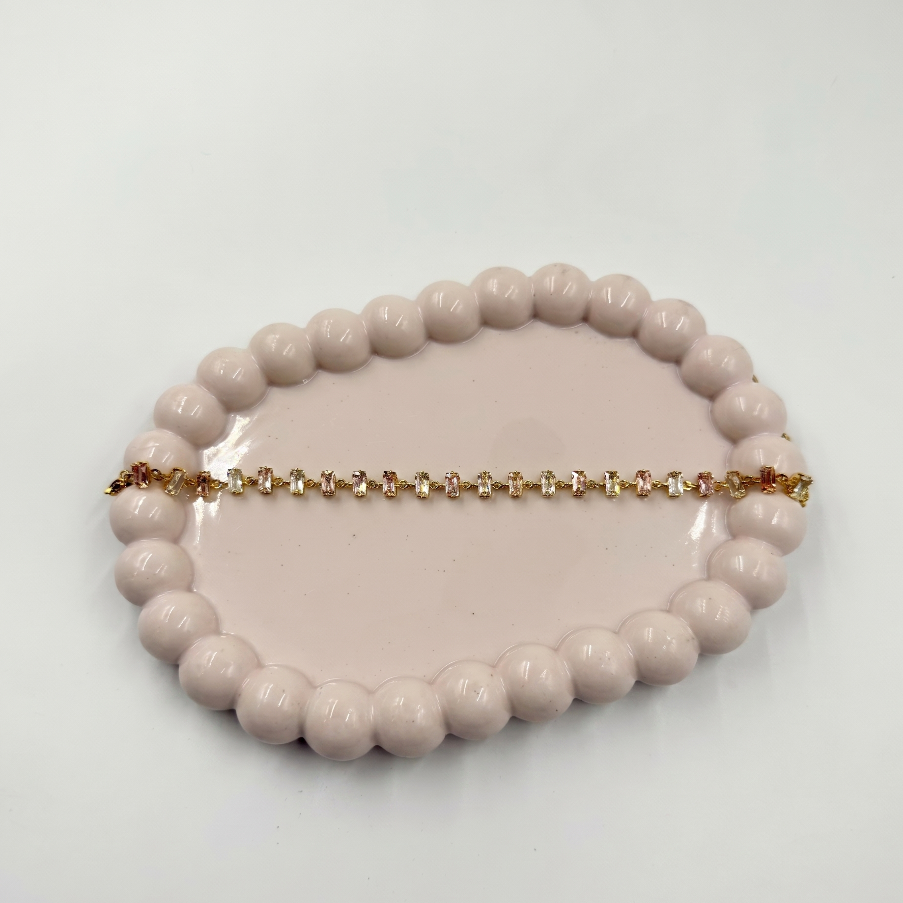 Blush Radiance Tennis Bracelet