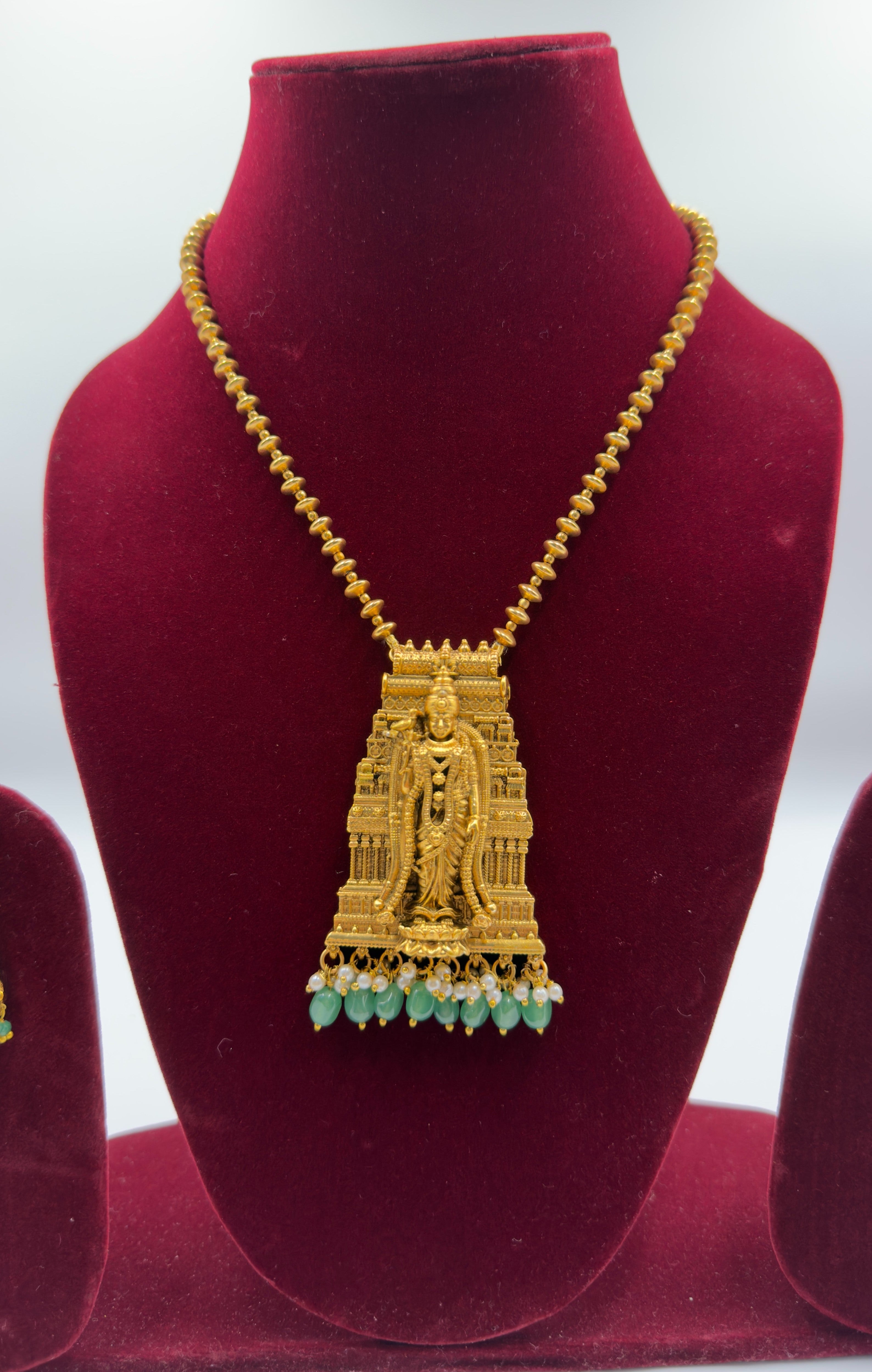 Sri Venkateswara Temple Pendant Antique Haram