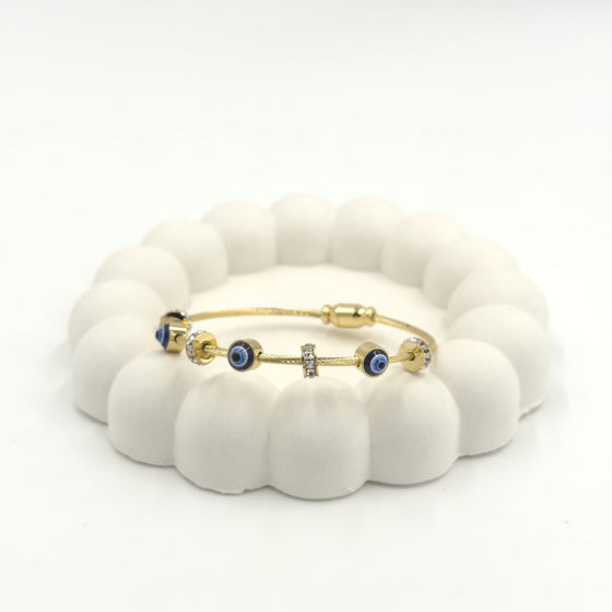 Evil Eye Protection Cable Bracelet