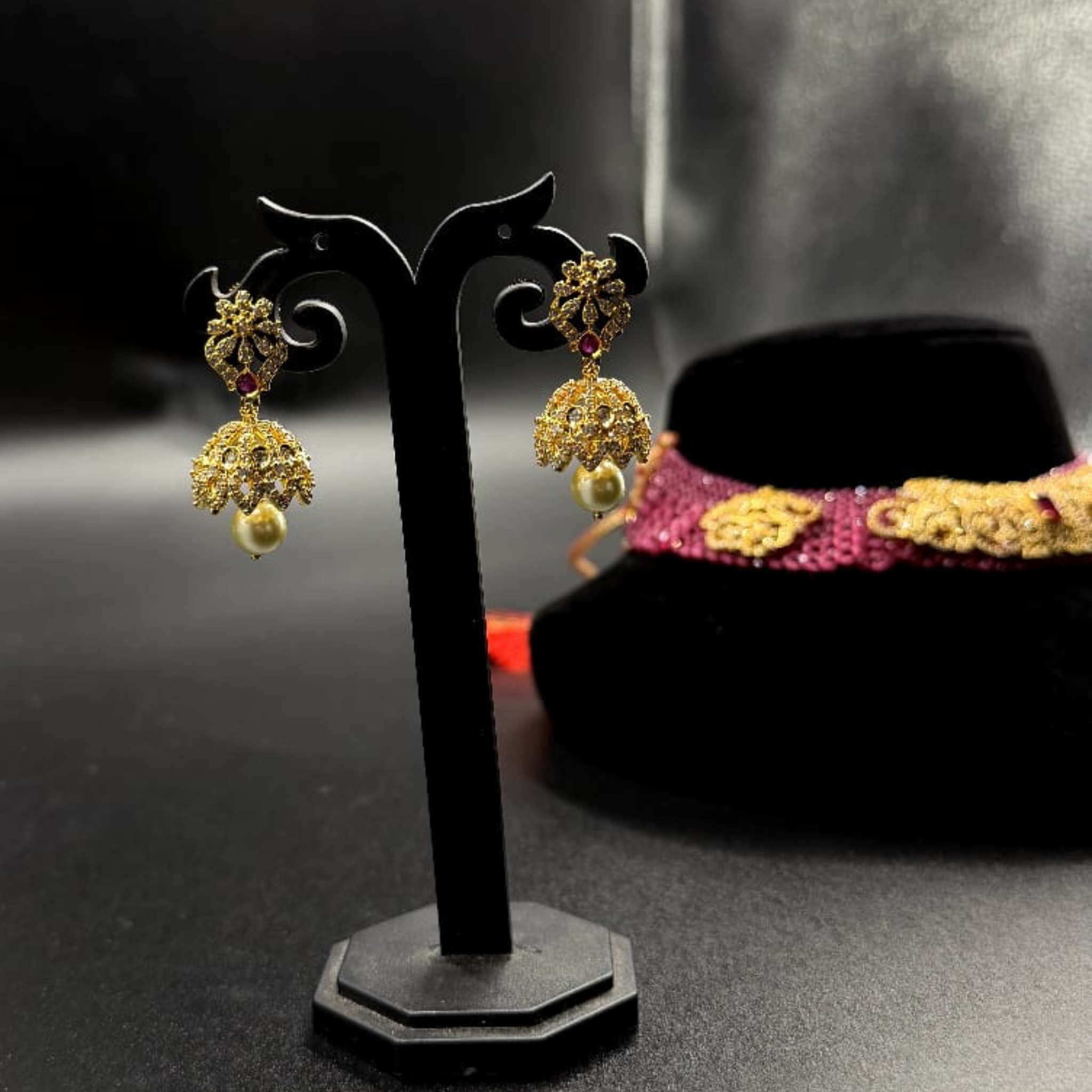 Ruby Mesh Heritage Choker Set
