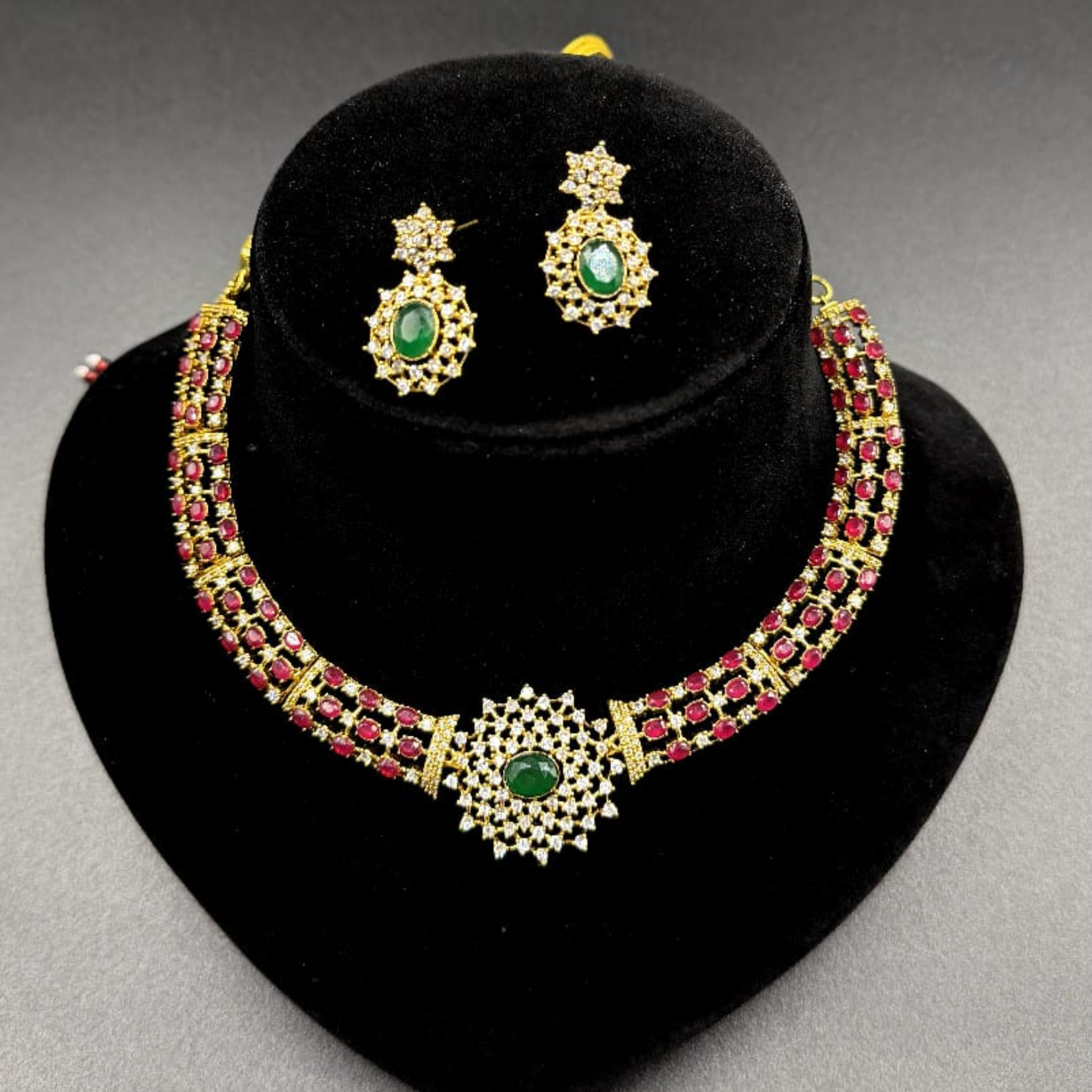 Ruby & Emerald Royale Choker Set