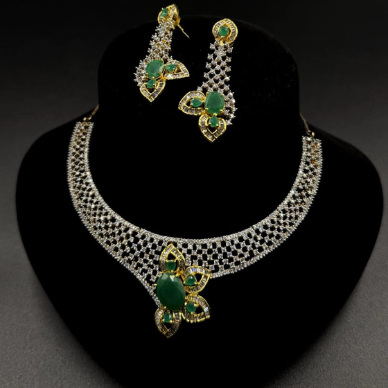 Emerald Luxe ad-Style Necklace Set