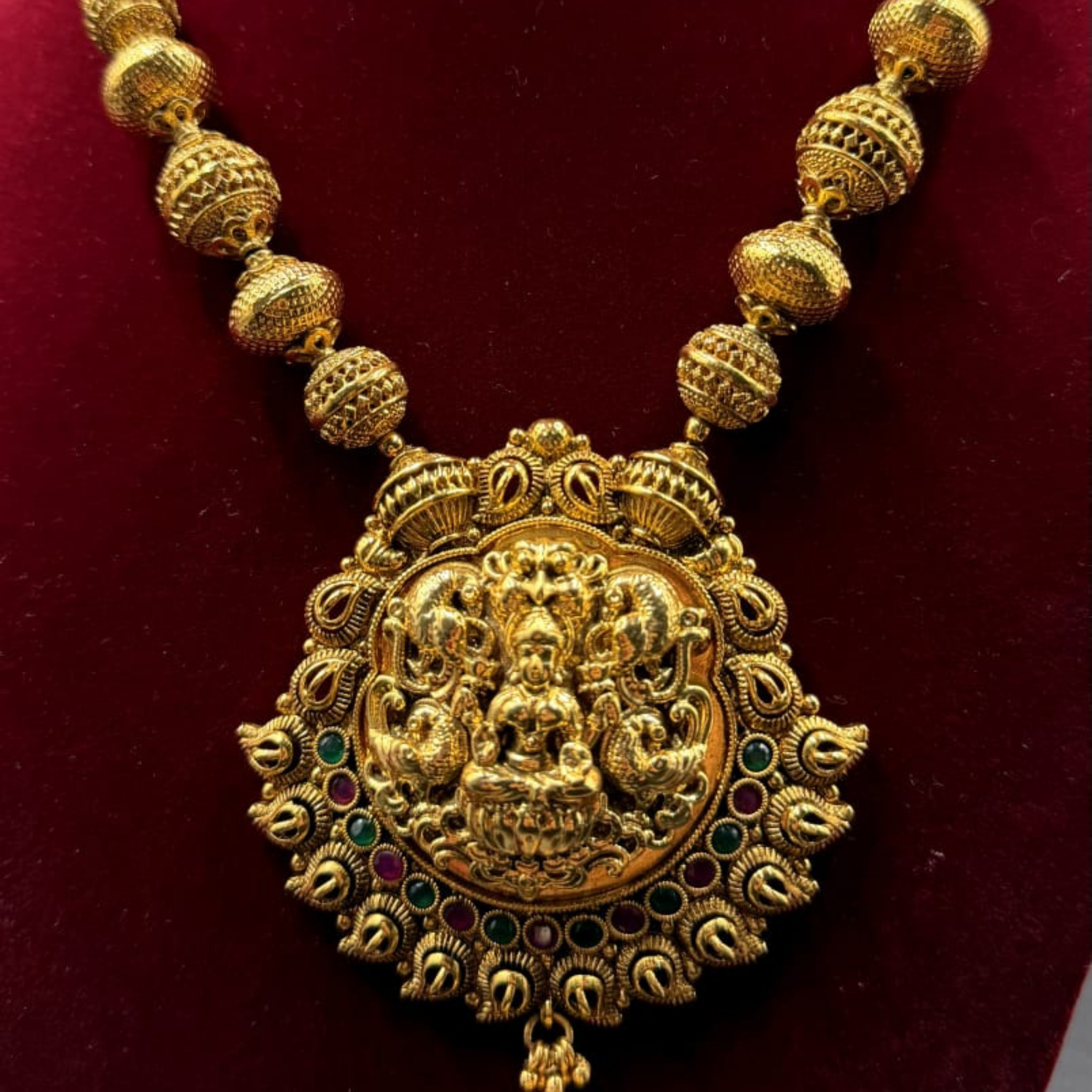 Divine Lakshmi Antique Temple Necklace