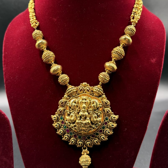 Divine Lakshmi Antique Temple Necklace