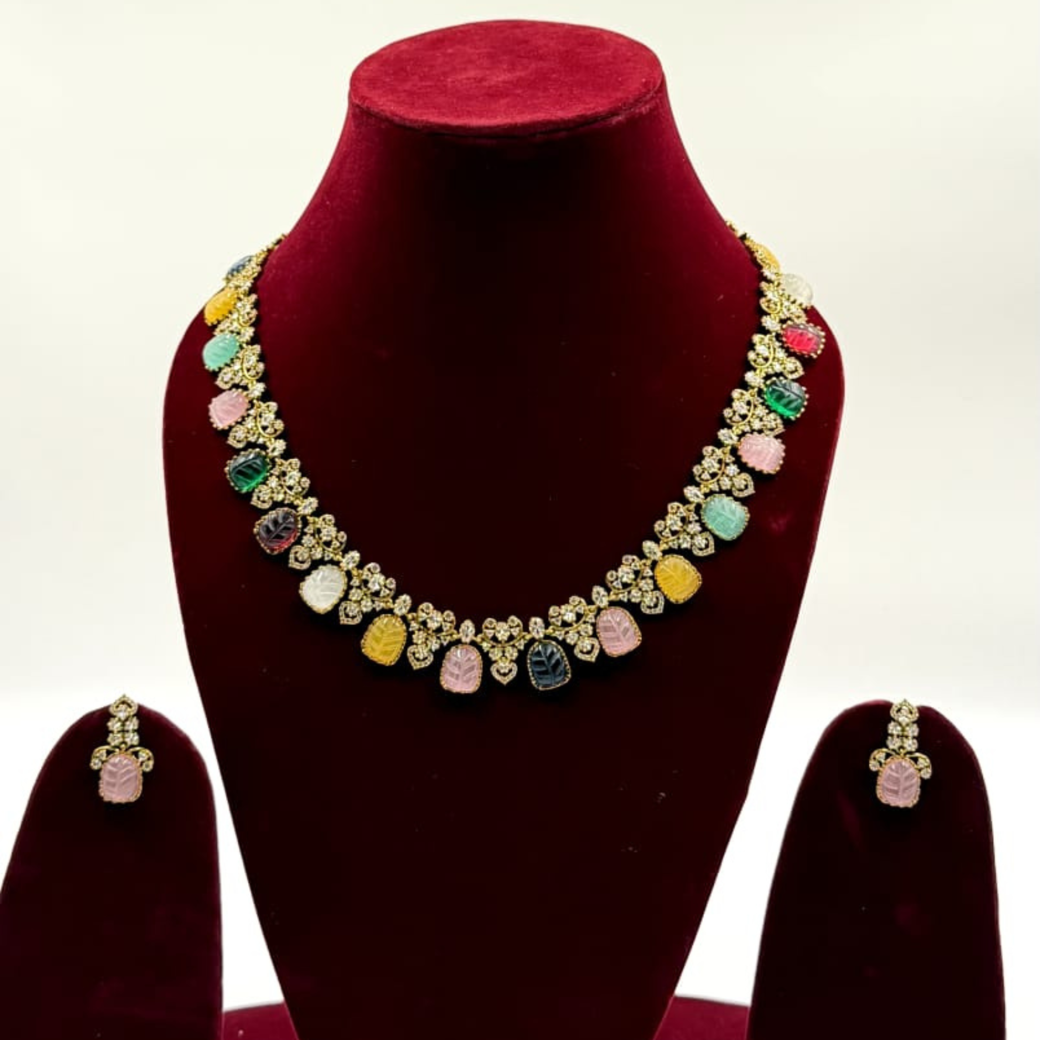 Pastel Charm Designer Necklace Set