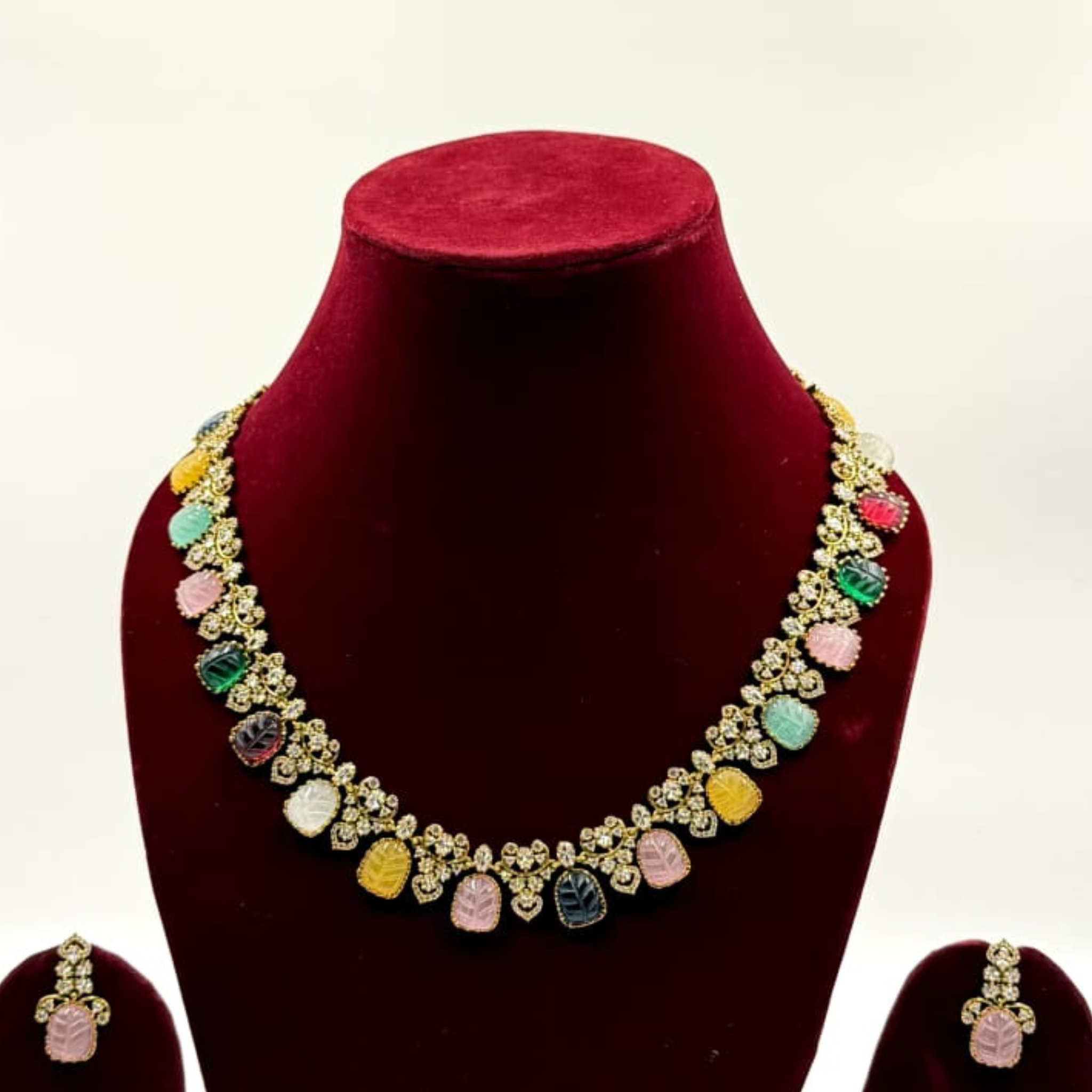 Pastel Charm Designer Necklace Set